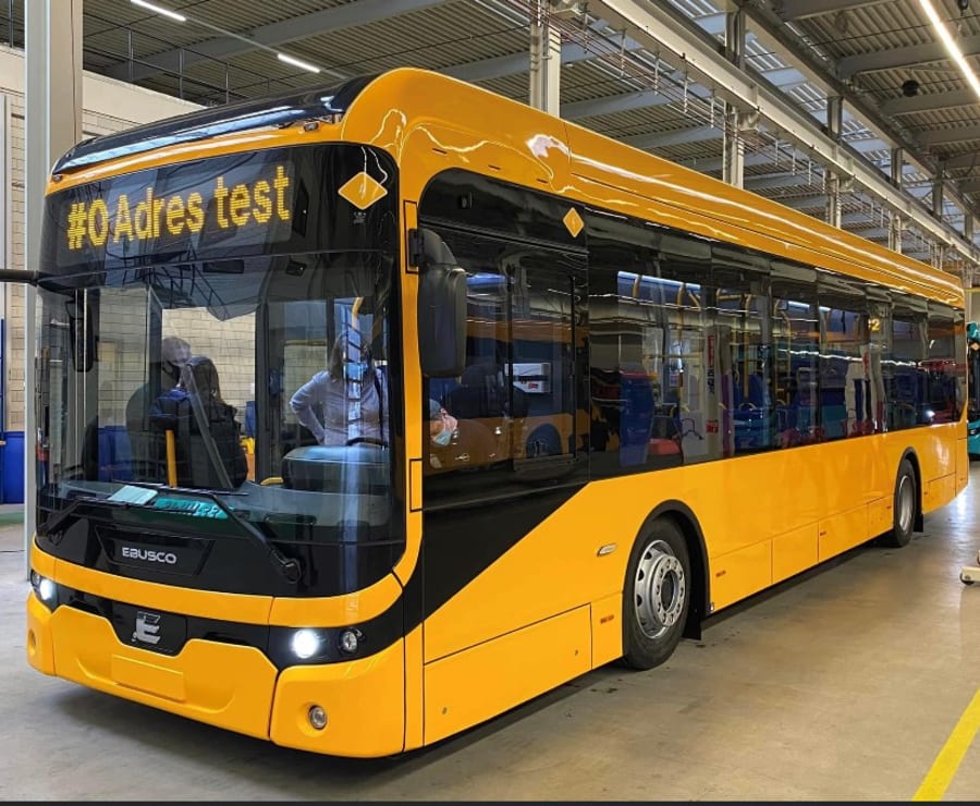 Der vil i alt køre 17 elbusser på 12 ruter i Horsens Kommune. Hver bus kommer til at køre 250-300 kilometer om dagen. Foto: Nobina A/S