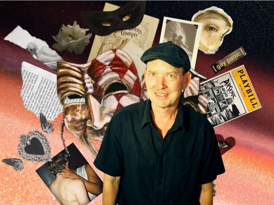 Collage af Det Kongelige Teater og foto af Fryd Frydendahl. 