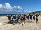 I maj og juni har over 500 frivillige fjernet over to tons plastik fra den jyske vestkyst. Foto: Race for Oceans Foundation