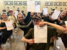 På Sejergaarden Musikefterskole har de tegnet det verdensmål de interessere sig mest for. Foto: Sejergaardens Musikefterskole