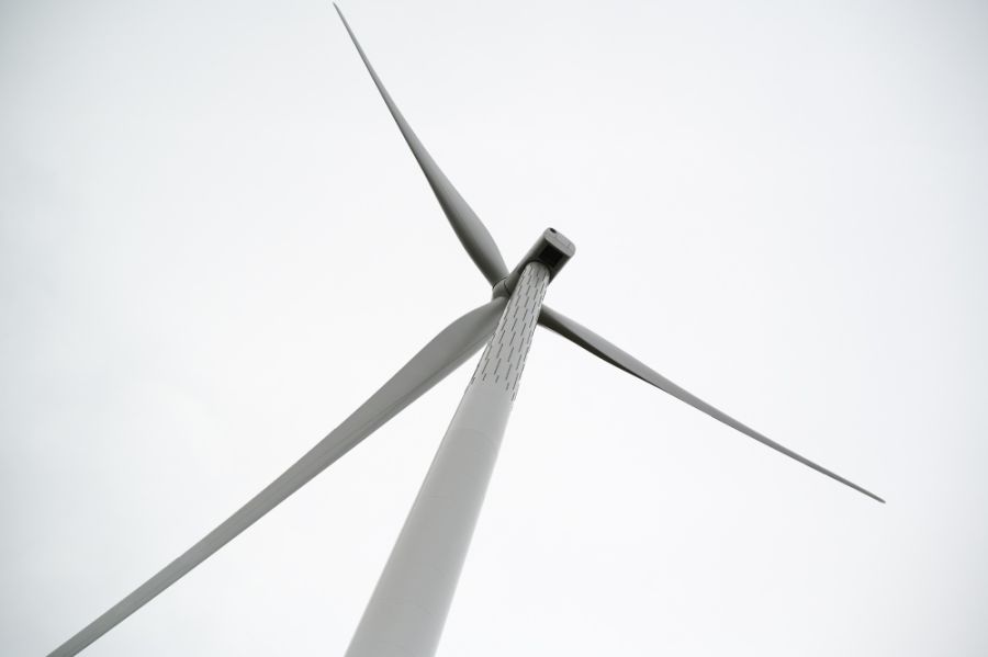 18 nye vindmøller leverer grøn strøm til 65.000 nordjyder. Foto: Norlys